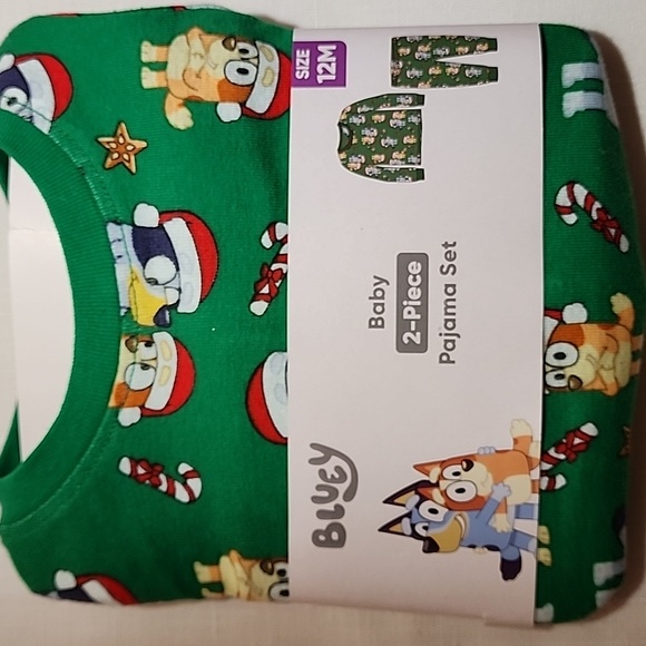 Bluey Pajamas Bluey Baby 2piece Pajama Set 2m Christmas Theme